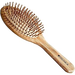 Amazon | ORIENEX ヘアブラシ 木製櫛 美髪ケア 頭皮＆肩＆顔マッサージ