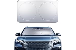 Lamicall Car Windshield Sun Shade – 4-Layer Reflective 240T Sun & UV Reflective Windshield Cover Sun Shade | Easy Install, Foldable | 150x79cm Windshield Cover for Medium Sedan, SUV