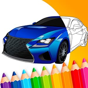 Japanese Luxury Cars Coloring Book