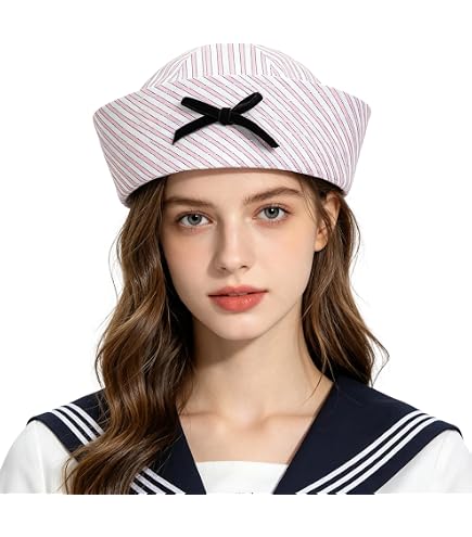 Amazon.co.jp: 帽子 海軍セーラー 船員 水兵 キャプテン キャップ