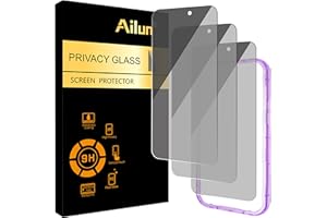 Ailun 3 Pack Privacy Screen Protector for iPhone 17 Pro Max [6.9 inch] with installation frame, Anti Spy Private Tempered Glass Anti-Scratch Case Friendly