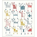 イーオクト(E.oct) エコンフォートハウス スポンジワイプ セルロース キャッツ ねこ 北欧