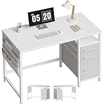 【即購入可◎】デスク ホワイト 幅100cm 奥行60cm 引き出し付きデスク 幅100cm 奥行60cm 高さ72cm ホワイト 100