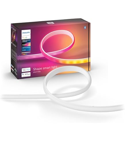 その他 Philips Hue Lightstrip Plus 2m Philips Hue Base Kit 80-in Smart Plug-in LED Under Cabinet
