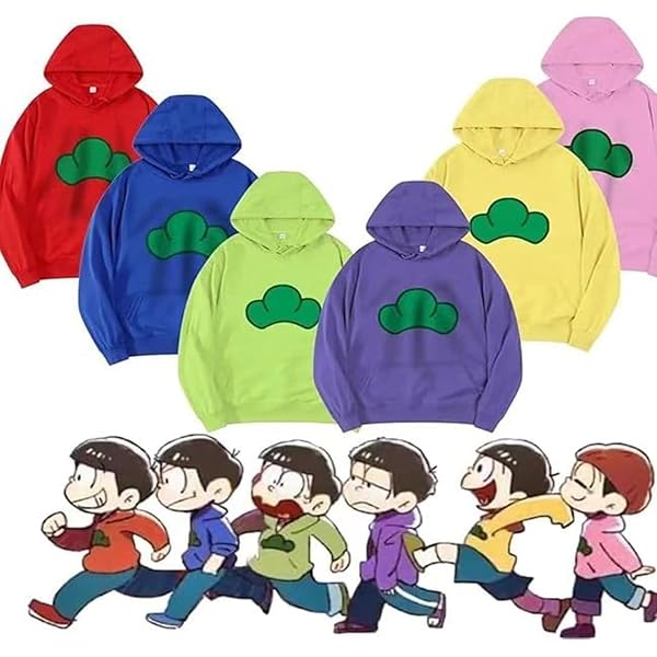 Amazon.co.jp: パーカー おそ松さん 長袖 フード付き 松野 十四