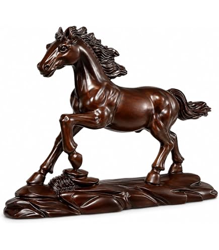 馬の置物 セット　ダークブラウン Amazon.co.jp: GSC Horses Collection ブラウン 馬 置物 装飾
