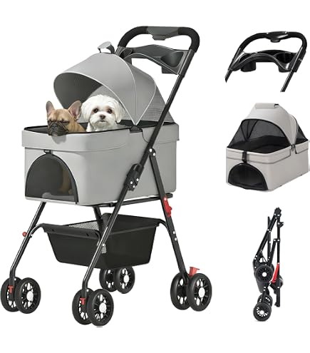 Amazon.co.jp: Bolinker ペットカート 分離型 猫・小型犬 カート 600D