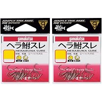 Amazon | がまかつ(Gamakatsu) ヘラ鮒スレ フック 茶 8号 釣り針 (× 2