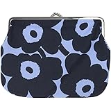 [マリメッコ] 小物入れ ポーチ ペンケース がま口 Puolikas Kukkaro Mini Unikko ダークブルー×ライトブルー 091703 553 [並行輸入品]