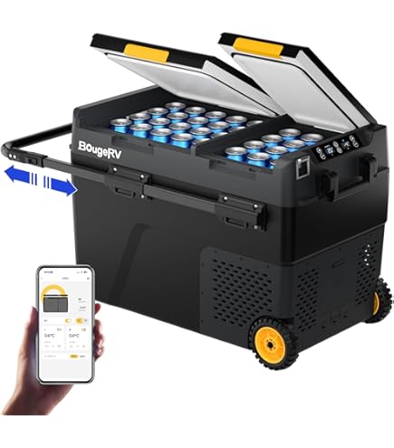 SUNPIE 車載用冷蔵庫 30リットル 2室 独立温度設定 コンプレッサー式 Amazon.co.jp: 「SUNPIE」車載冷蔵庫 30L 2室独立温度制御 ダブル