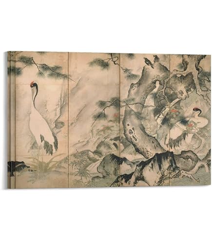 Amazon.co.jp: 堀江晴翠『水墨山水』日本画 : ホーム＆キッチン