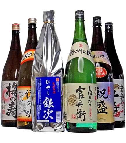 Amazon.co.jp: 毎週 純米酒 1.8L 6本 飲み比べ セット 純米大吟醸酒 純