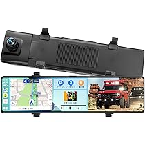 Amazon.co.jp: ドライブレコーダー ミラー型 前後カメラ【12インチ 4K