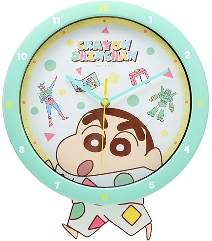 希少　掛け時計 クレヨンしんちゃん 足振りクロック アナログ 静音 連続秒針 Amazon.co.jp: ティーズファクトリー クレヨンしんちゃん 足振り