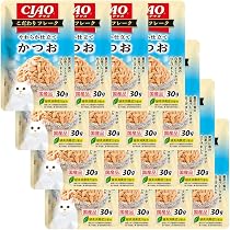 Amazon.co.jp: チャオ (CIAO) こだわりフレーク まぐろ 30g 16個セット