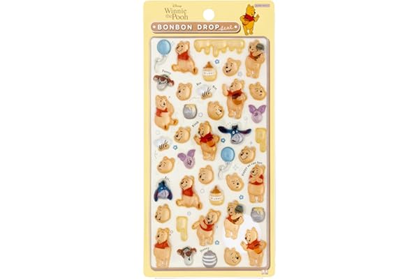 サンスター文具 ディズニー シール ボンボンドロップシール くまのプーさん S8812012