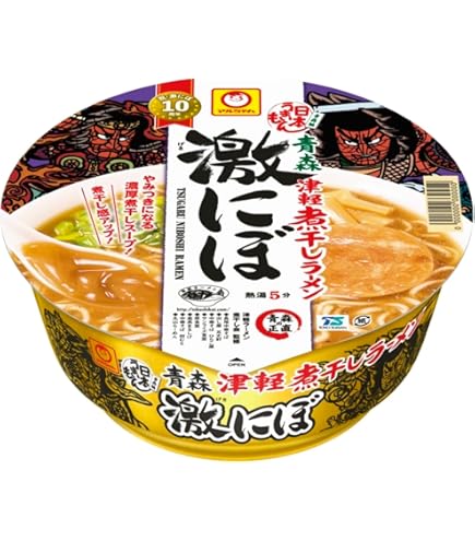 Amazon.co.jp: 津軽の濃厚煮干しラーメン激にぼ1ケース12個 : 食品