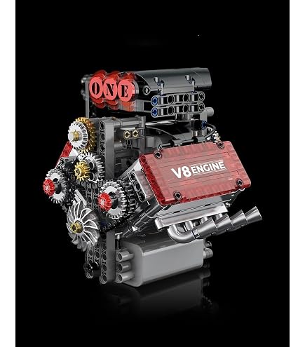 Amazon.co.jp: YEECHAO Ideas V8エンジン組み立てキット 大人用 自分