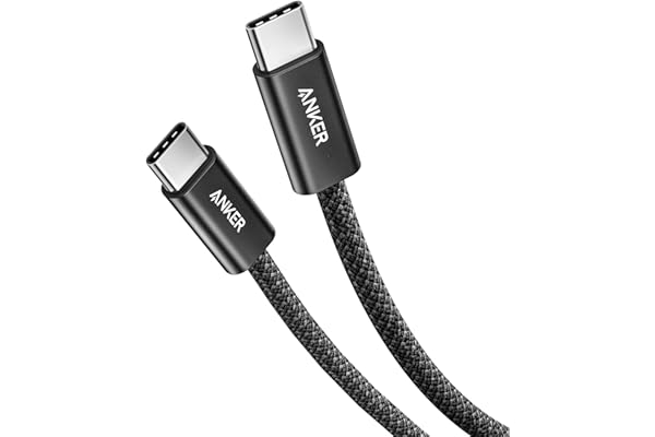 Anker Zolo USB-C & USB-C ケーブル (240W, 高耐久ナイロン) 1.0m ブラック USB PD対応 高耐久ナイロン素材採用 iPhone 16 / 15 / Galaxy iPad Pro MacBook Pro/Air 各種対応