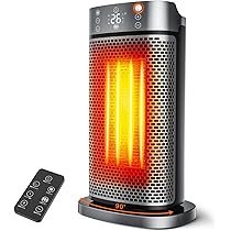 広範囲を暖めるセラミックファンヒーター 自動首振り付き 3段階温度調整 Amazon | 【2025冬新型 瞬間速暖】 セラミックファンヒーター AI自動