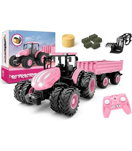 Amazon.co.jp: RCトラックファームトラクター 充電式バッテリー2個付き