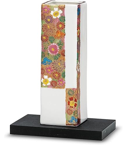 Amazon.co.jp: 九谷焼いわたや 8号花瓶 夫婦鯉滝登り(台付) AP7-1045