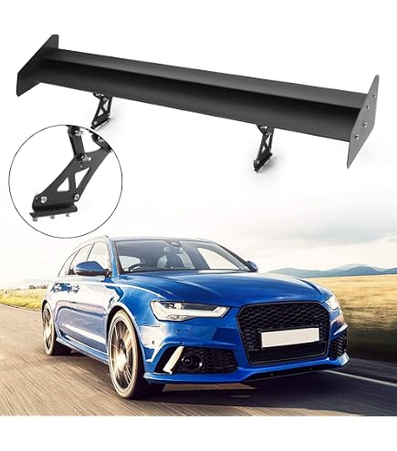 Amazon | 【幅135cm】汎用 GTウイング アルミ製 ダブル ブラック