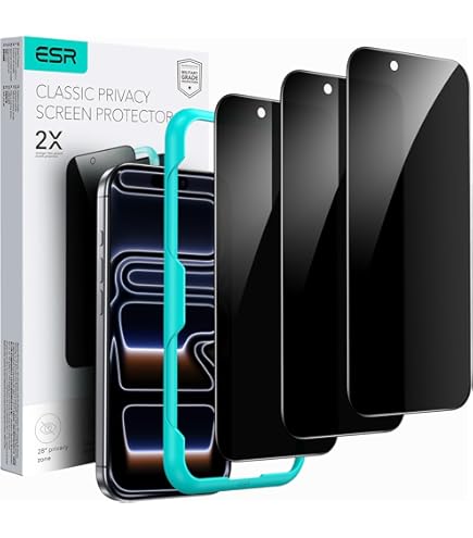 JETech Matte Screen Protector voor iPhone 17 Pro Max 6,9-Inch, Anti-Verblinding 9H Gehard Glas Film Schermbeschermer, Anti-Vingerafdruk, Gladde Aanraking, Eenvoudig Installatie, 2-Stuks