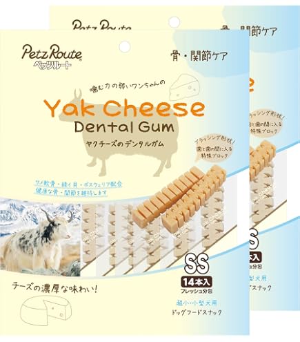Amazon.co.jp: ヤクチーズのソフトデンタルガムSS シニア犬用 7本