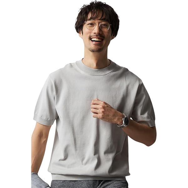Amazon | 25S 半袖ニットポロシャツ 晩夏_66SUSM545茶LL