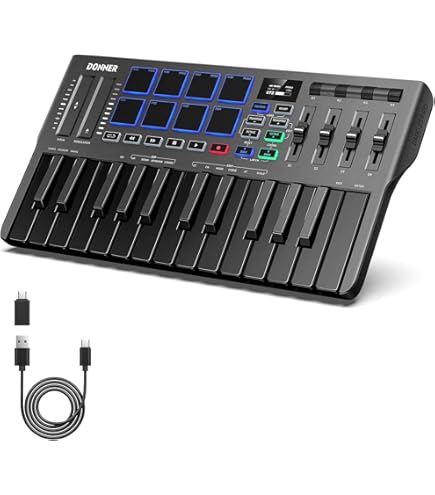 Amazon | YAMAHA USBキーボードスタジオ KX25 | MIDIコントローラー 