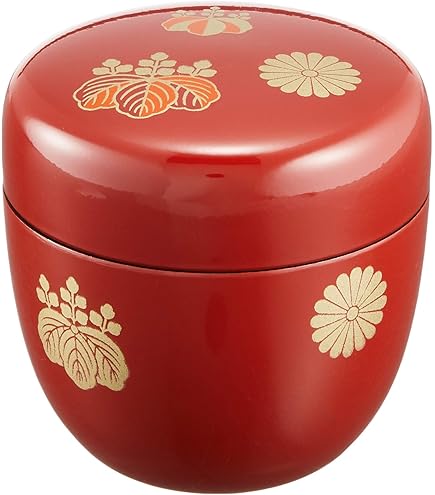 Amazon.co.jp: 大名物 福原茄子写 茶入 木津喜楽 造 仕覆 笹蔓緞子  