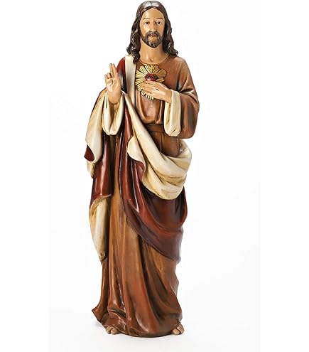 Amazon.co.jp: ローマジョセフスタジオ 無原罪の聖母マリアの心の置物