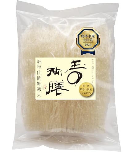Amazon.co.jp: 玉乃御膳 岐阜山岡細寒天 500g 食物繊維 糸寒天 増粘剤