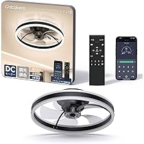LEDシーリングファンライト キュレーター付き DCモーター天井扇