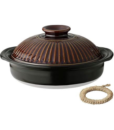 Amazon｜工房ゆずりは 花友禅 IH対応6号土鍋 (1人〜2人) 手造り