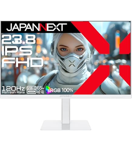 Amazon.co.jp: GREEN HOUSE GH-GLCC238B-WH ホワイト [23.8型