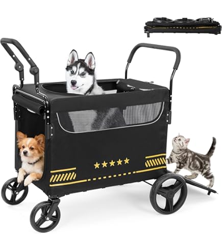 Amazon.co.jp: タンスのゲン ペットカートワゴン 犬カート 耐荷重150kg