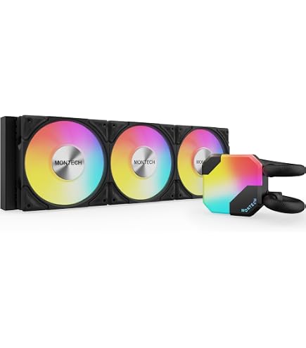 Amazon | MONTECH オールインワン 水冷 CPUクーラー 360mm ホワイト