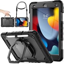 Amazon | SEYMAC stock iPad 第9/8/7世代専用 リングハンドル耐衝撃