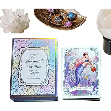 【タロットカード】可愛いピンク×ホワイトのデッキ✨プラスチック加工 ポーチ付 ✨豪華なキラキラ✨全面ゴールドのレインボー箔押し！ピンクが