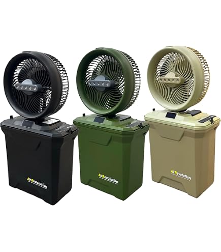 Amazon | Air Revolution MIST FAN ミストファン (オリーブ) | ライト