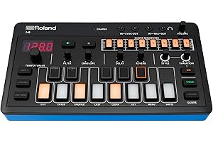 ROLAND AIRA Compact J-6 CHORD SYNTH | Portable song creation machine with professional Roland sound and features | JUNO-60 Synth Engine & Presets | Chord Sequencer | Effects, Black