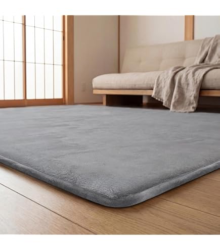 Amazon | Huloo Sleep 極厚3.5cm 低反発ラグマット 厚手 クッション