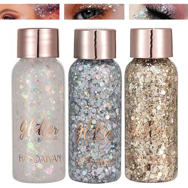 Amazon | グリッター アクリルカラージェル ボディジェル グリッター 9