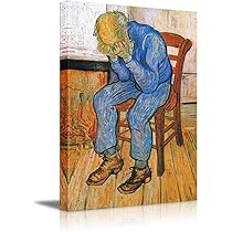 作者不明　たばこを吸う老人　絵画　油絵 作者不明 たばこを吸う老人 絵画 油絵