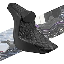 ハーレー用　タンデムシート　黒いバイクシート スリムデザイン　FXDL 41Awkful9gL.jpg