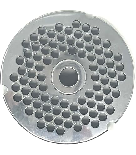 Smokehouse Chef #22 Meat Grinder Plate - 3/4" (20mm) Large Holes, 3 3/16" Diameter, Stainless Steel - View #2