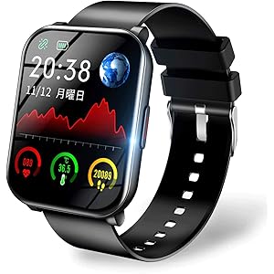 【最新Bluetooth5.0 & 1.69インチ大画面】KYOKA スマートウォッチ 24時間心拍計 活動量計 着信通…