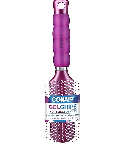 Amazon | Conair Gel Grips ベントヘアブラシ、色が異なる場合が